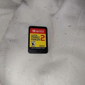 Nintendo Switch Super Mario Maker 2 Game Card - Black and Yellow